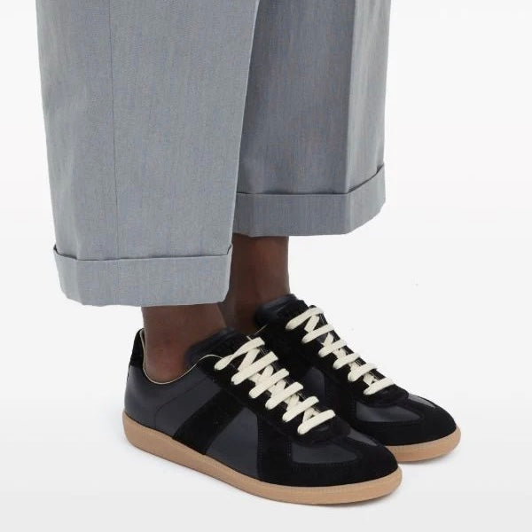 Maison Margiela - Replica leather and suede sneakers