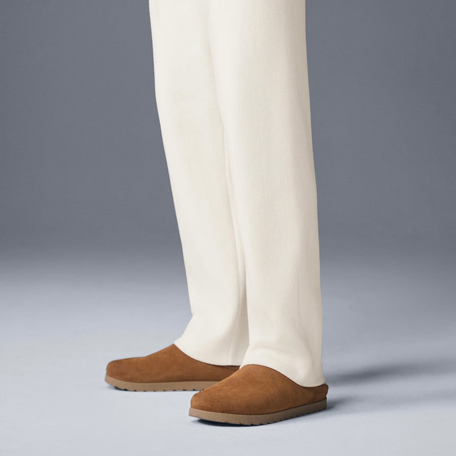 Alo Slipper Sherpa Recovery 'Saddle/Ivory'