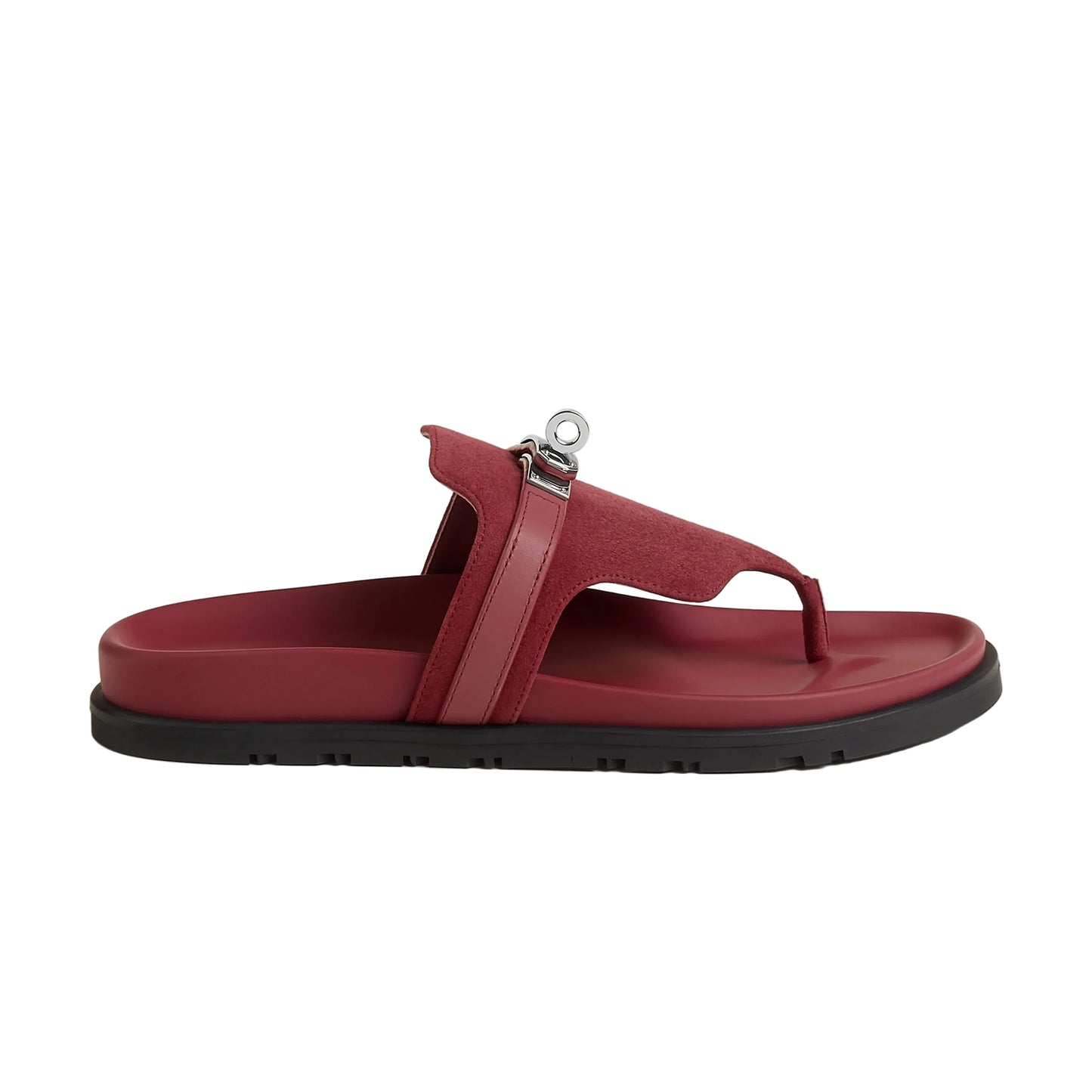 Hermès Empire sandal 'Rose / Lie De Vin'