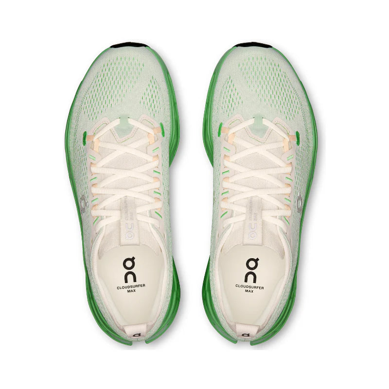 On Running Cloudsurfer max mens ivory honeydew
