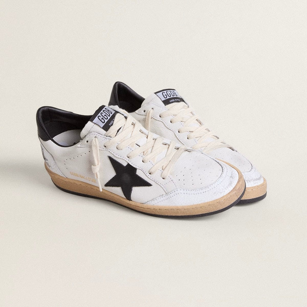 Golden Goose Ball Star in nappa with black star and black heel tab(Men)