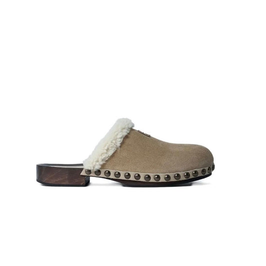 Miu Miu Suede clogs 'beige'