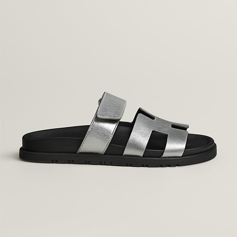 Hermès Chypre Sandals 'Gris Argenté'