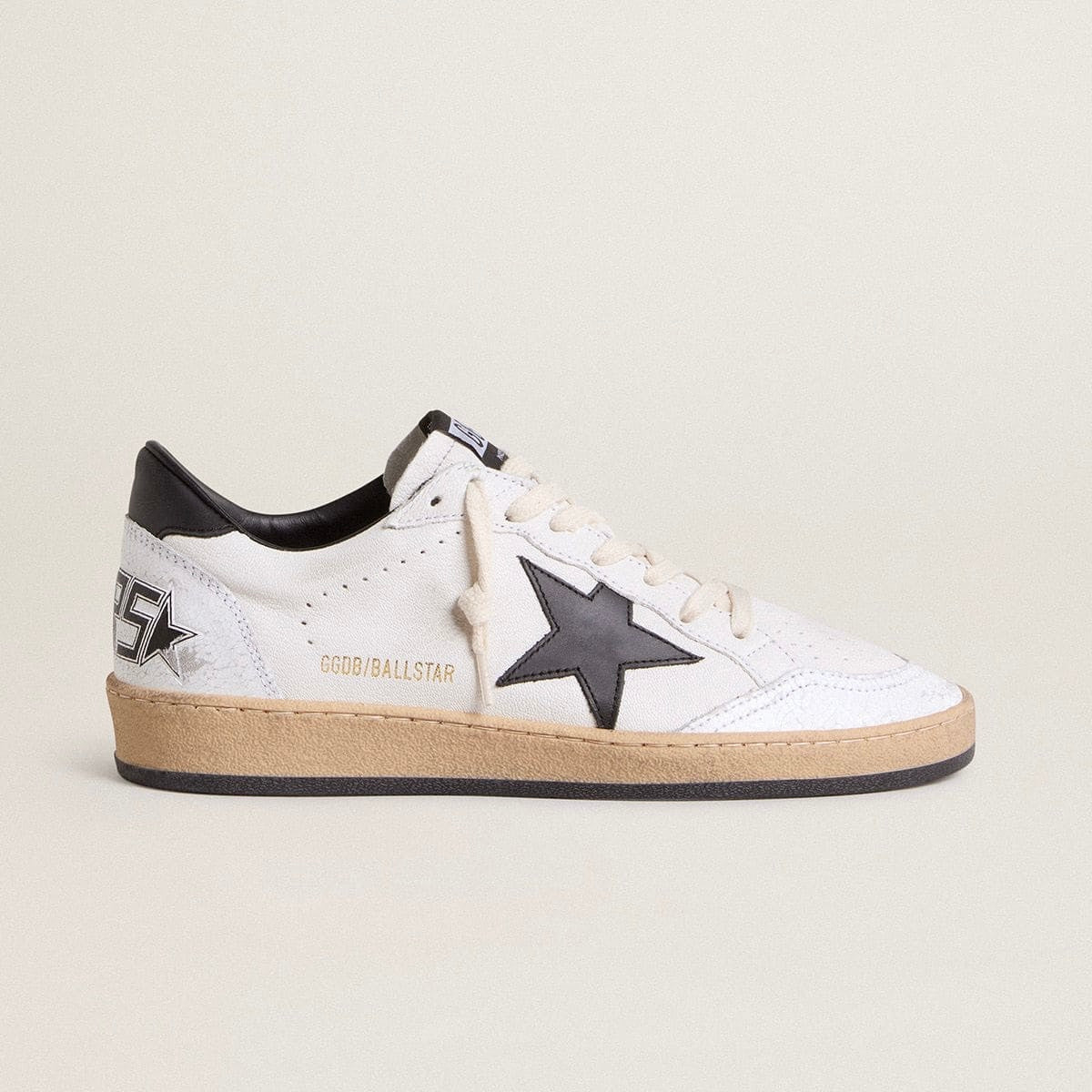 Golden Goose Ball Star in nappa with black star and black heel tab(Men)