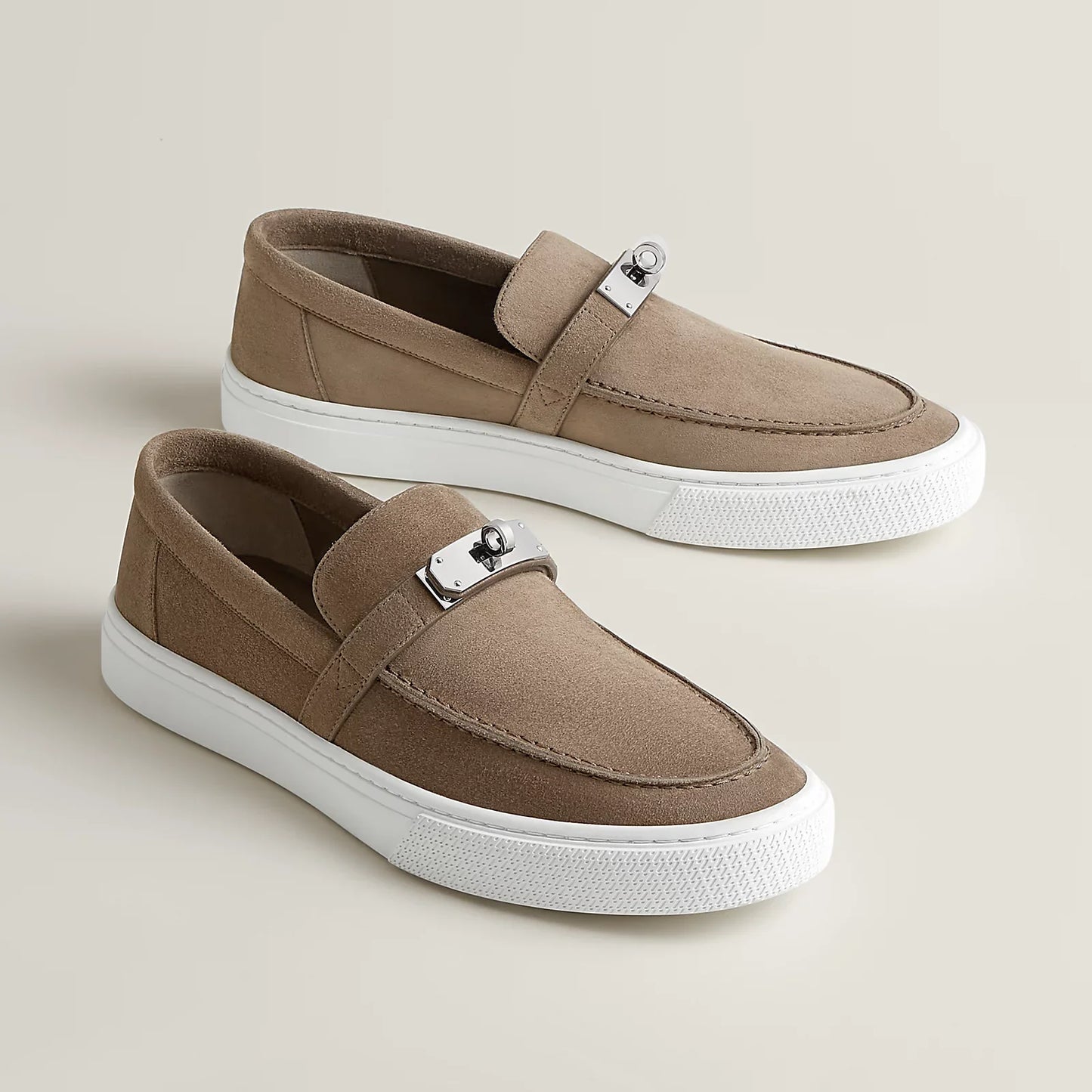 Hermès Game slip-on sneaker 'Étoupe'