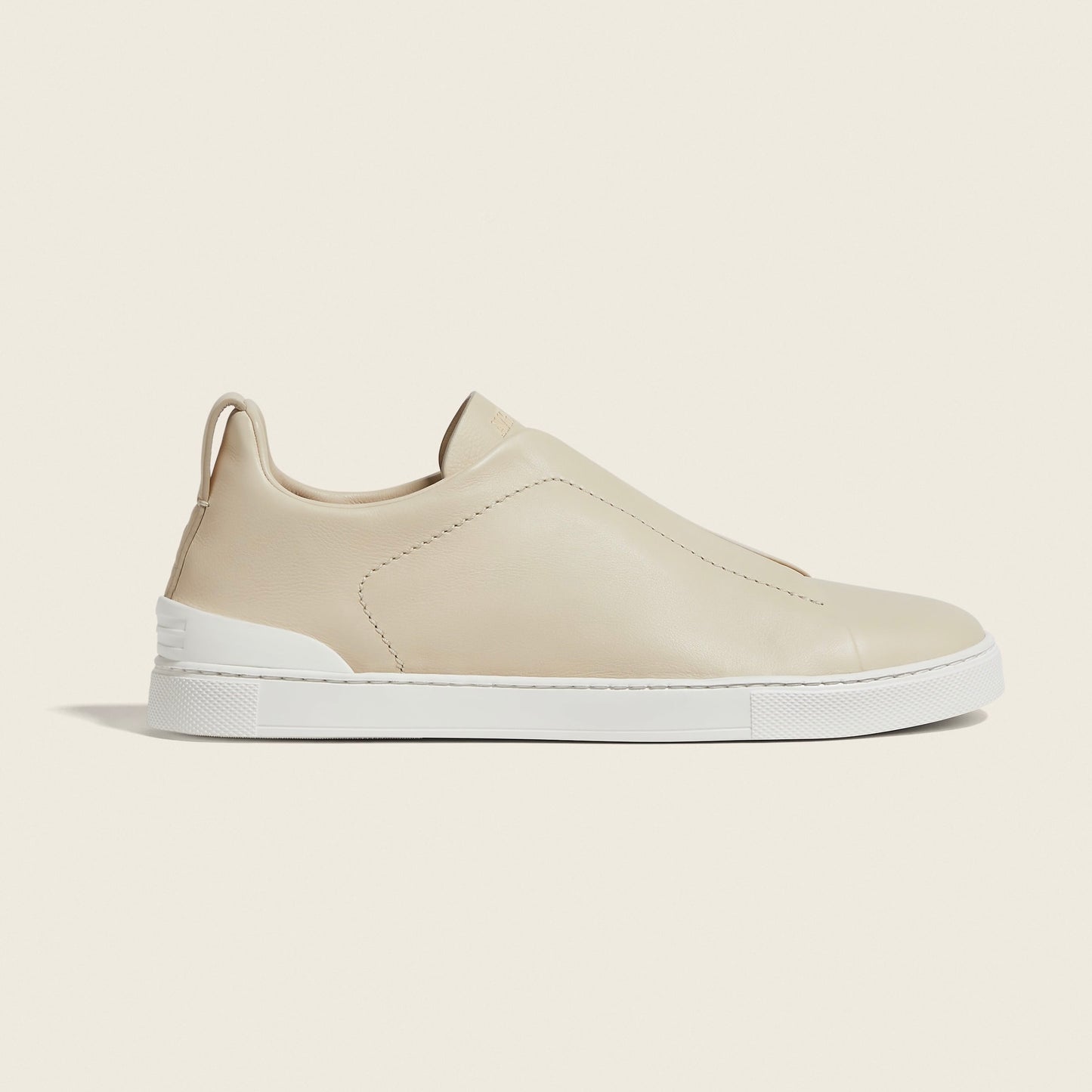 Zegna LIGHT BEIGE TRIPLE STITCH™ SECONDSKIN SNEAKERS