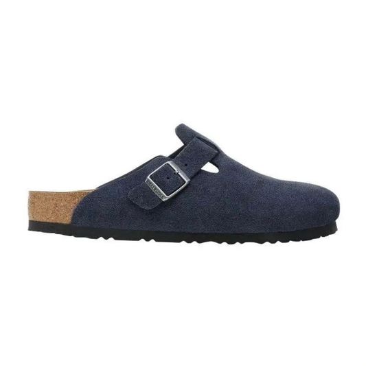 Birkenstock Boston Suede Leather "New Navy"