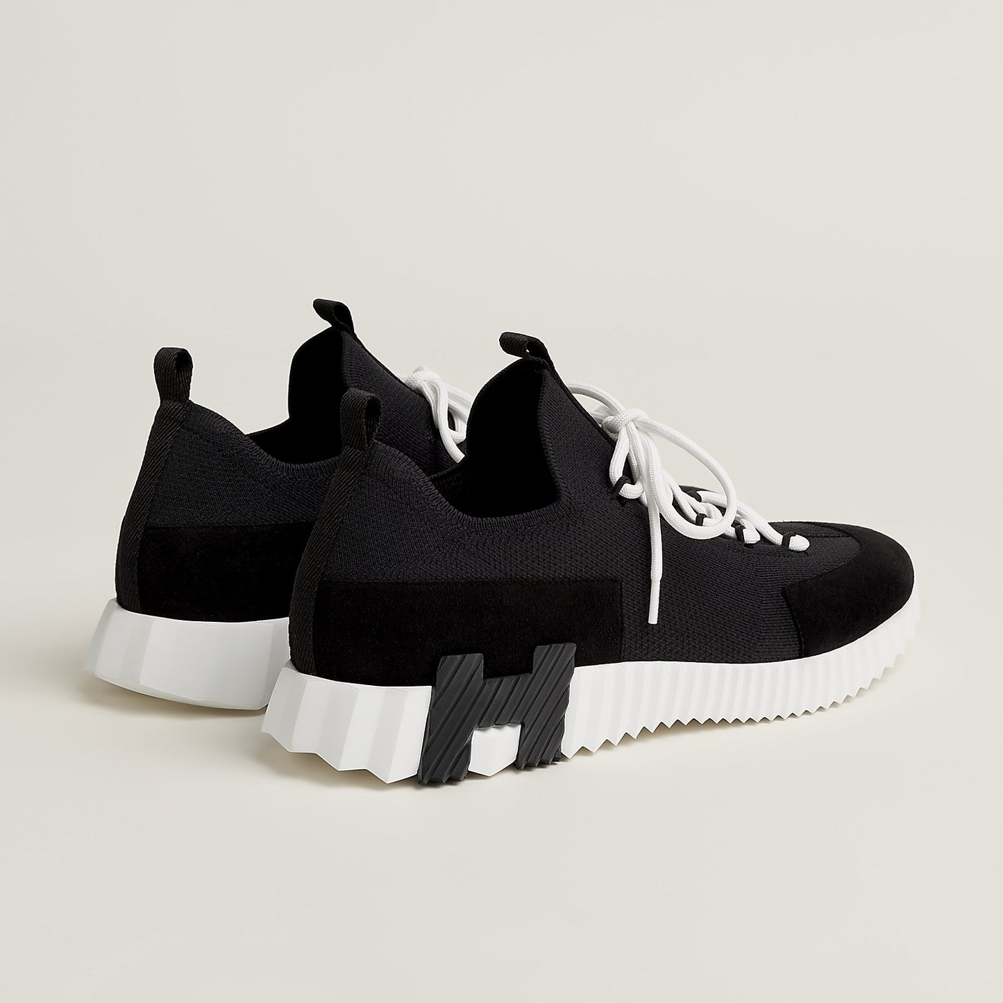 Hermès Lift slip-on sneaker 'Noir / Blanc'