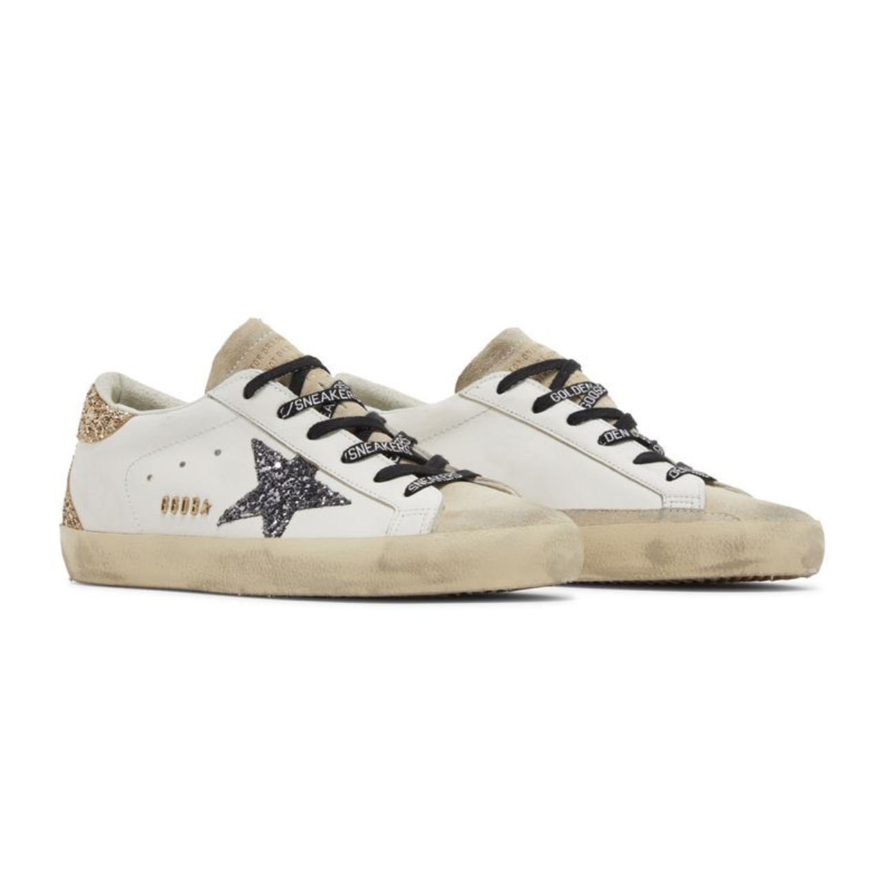 Golden Goose Superstar Optic White Seedpearl Glitter (Women's)