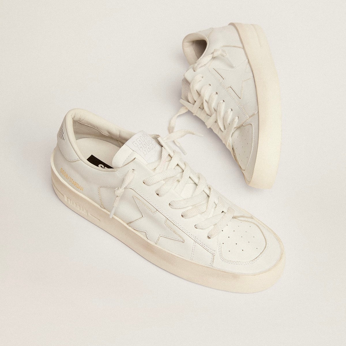 Golden Goose Super-Star Stardan in total white leather(Men's)