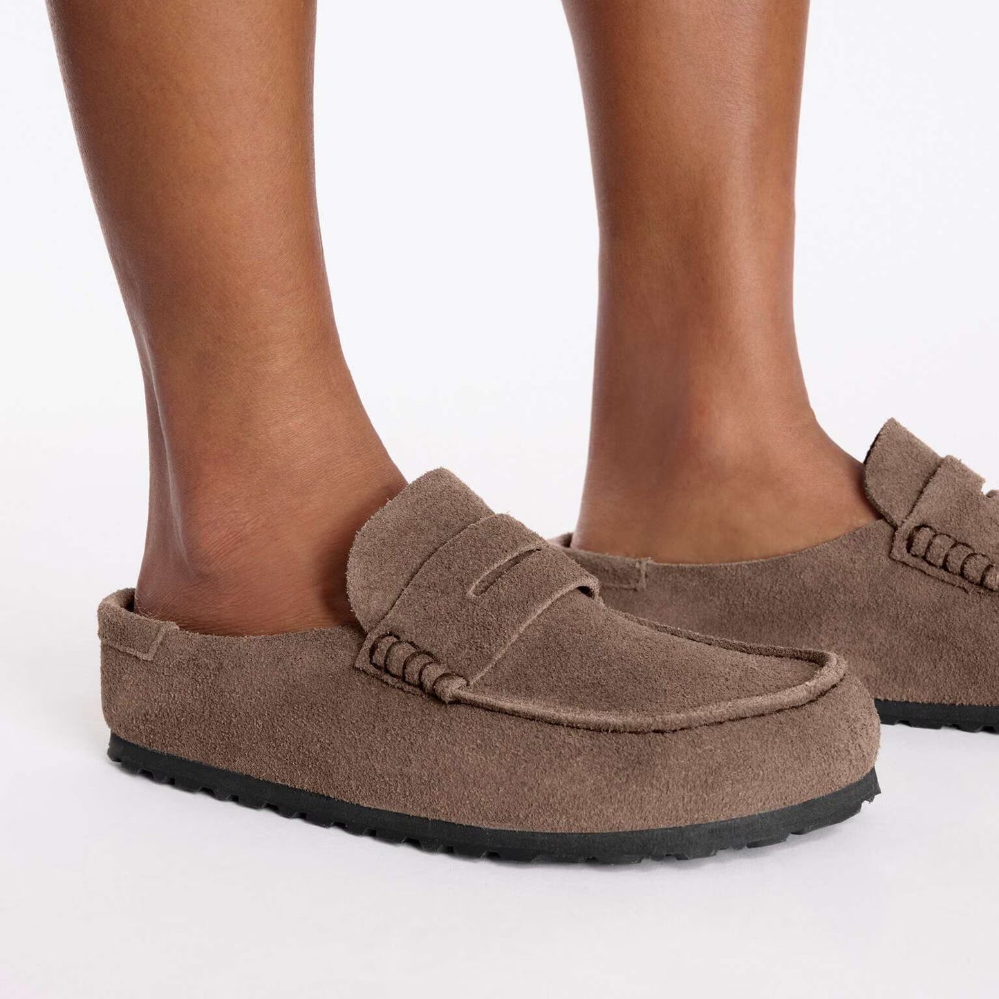 Birkenstock Naples Wrapped Concrete Gray