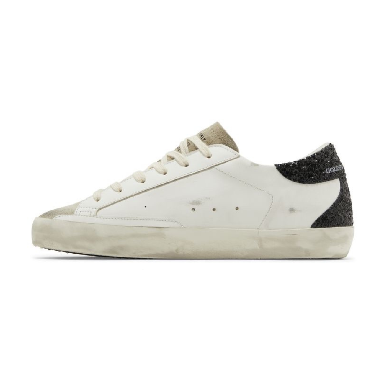Golden Goose Super-Star White Mauve Pink Glitter(Women's)