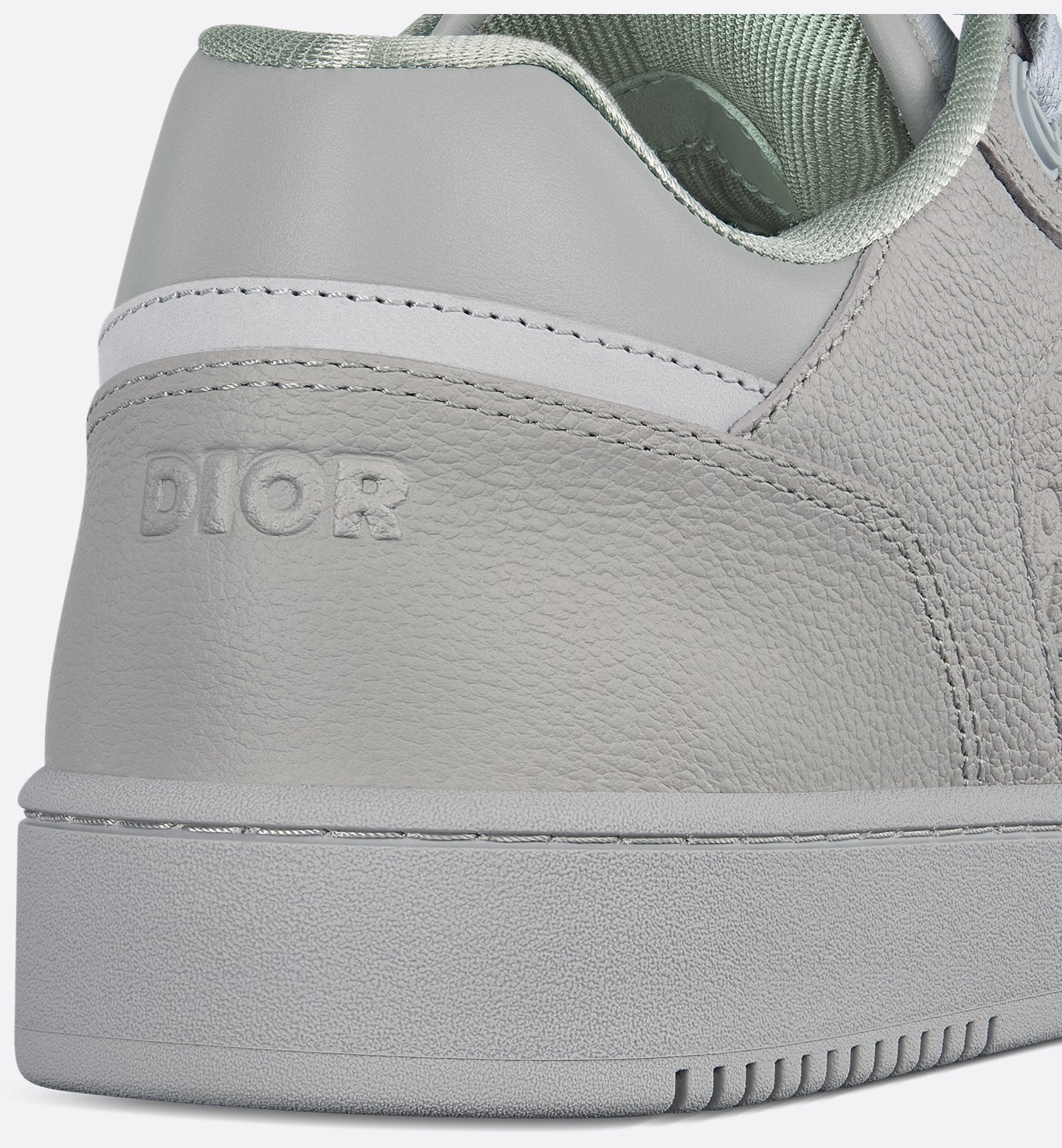 Dior B27 Uptown Low-Top Sneaker Gray Grained Calfskin and Gray Dior Gravity Leather
