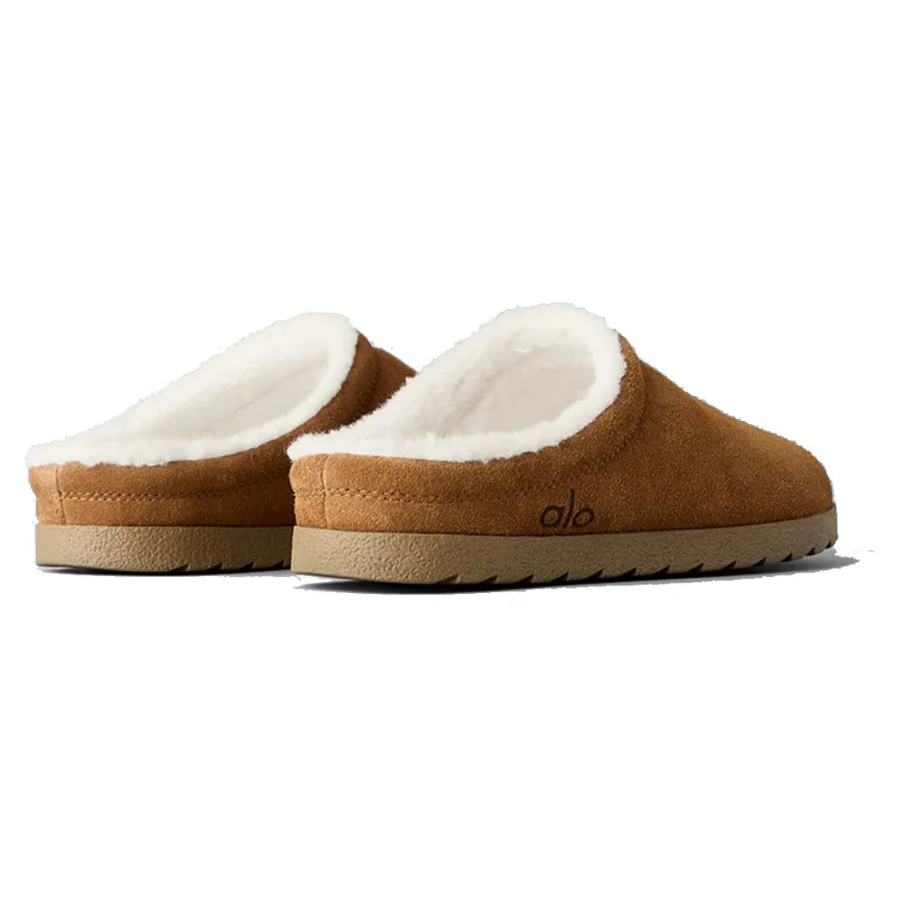 Alo Slipper Sherpa Recovery 'Saddle/Ivory'