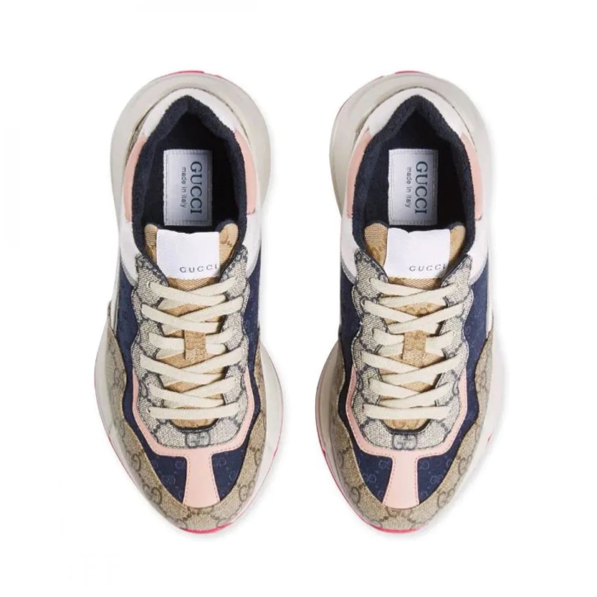 GUCCI MULTICOLOR GG RHYTON SNEAKERS