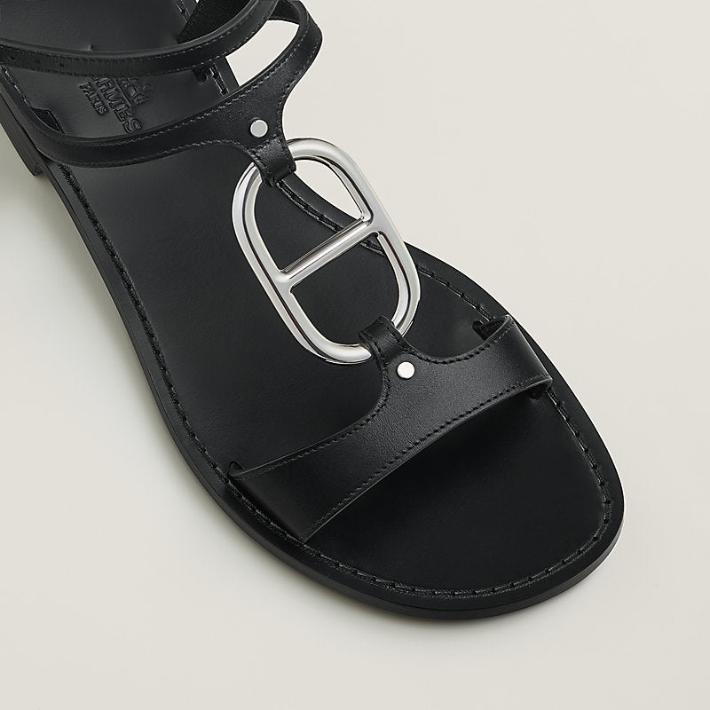Hermès Marinella sandal 'Noir'