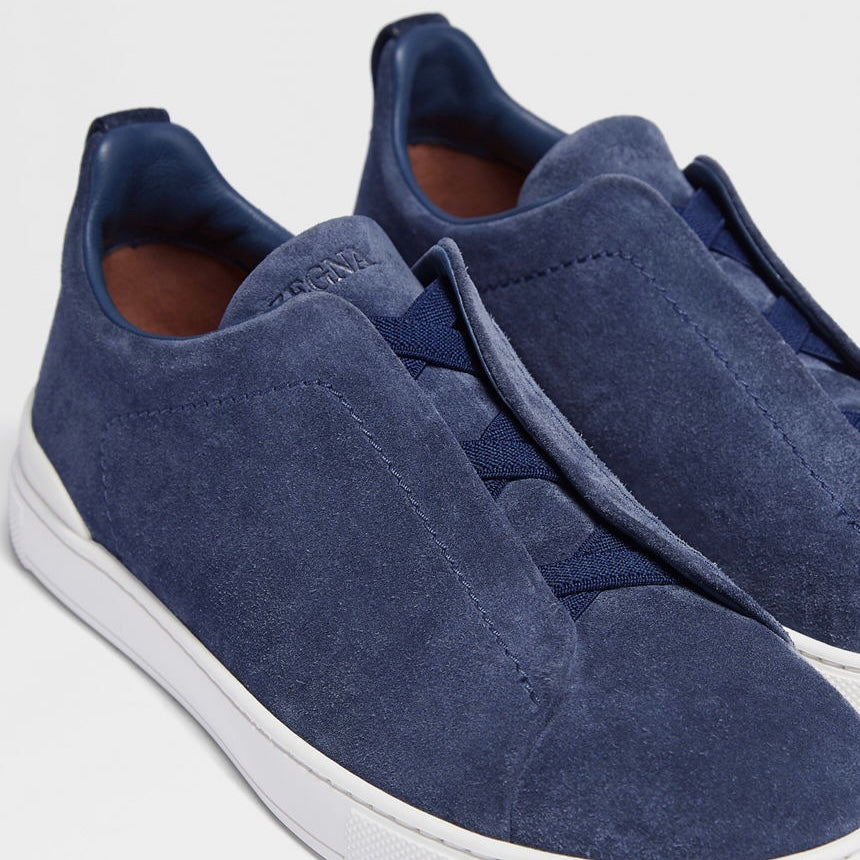 ZEGNA UTILITY BLUE SUEDE TRIPLE STITCH™ SNEAKERS