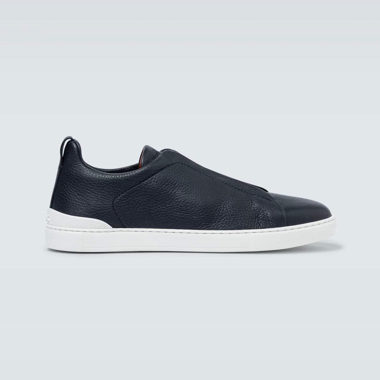 Zegna Triple Stitch leather sneakers BLUE TRIPLE STITCH