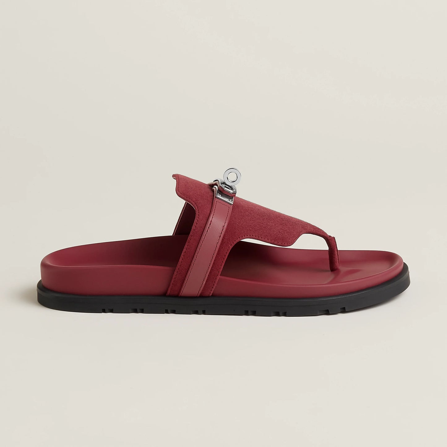 Hermès Empire sandal 'Rose / Lie De Vin'