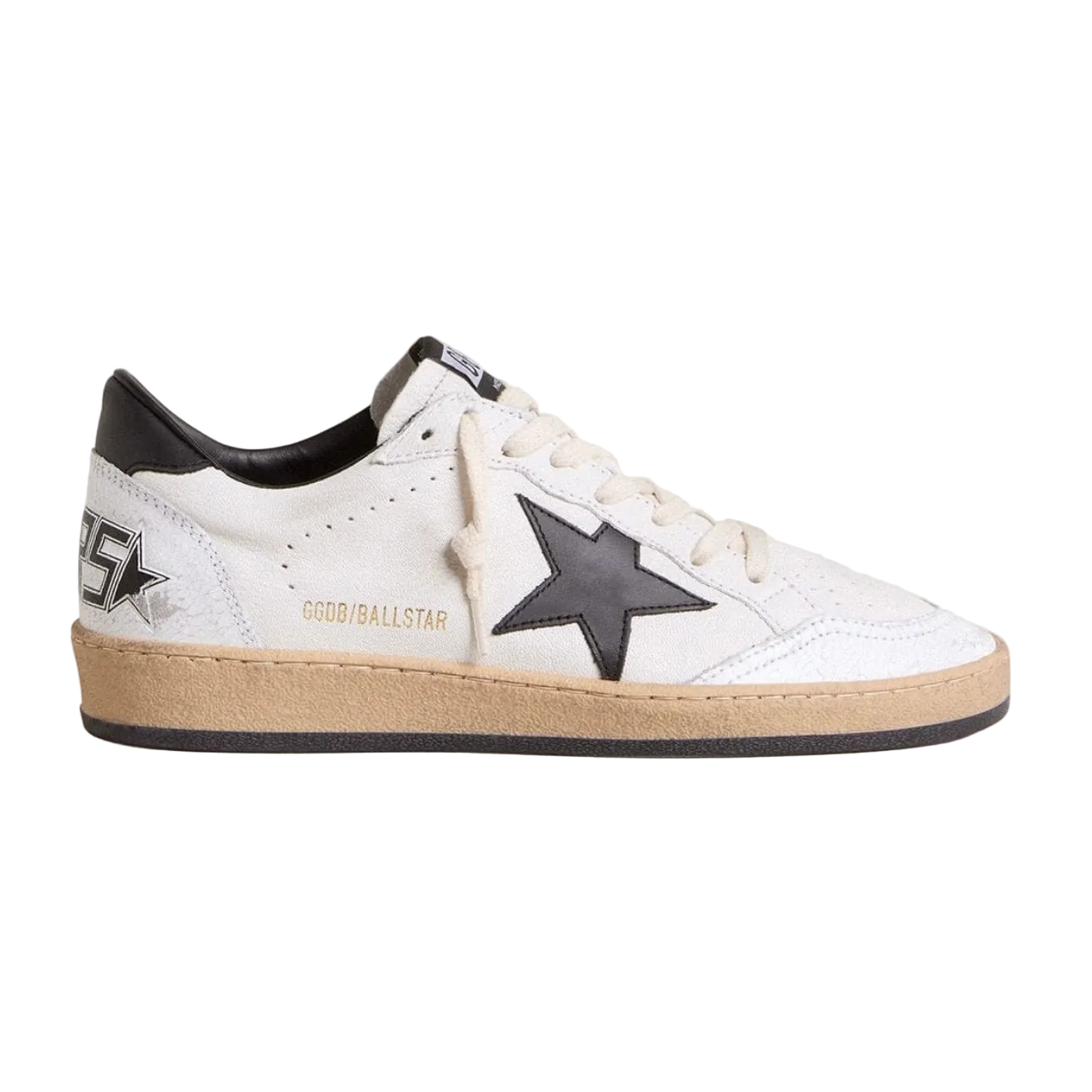 Golden Goose Ball Star in nappa with black star and black heel tab(Men)