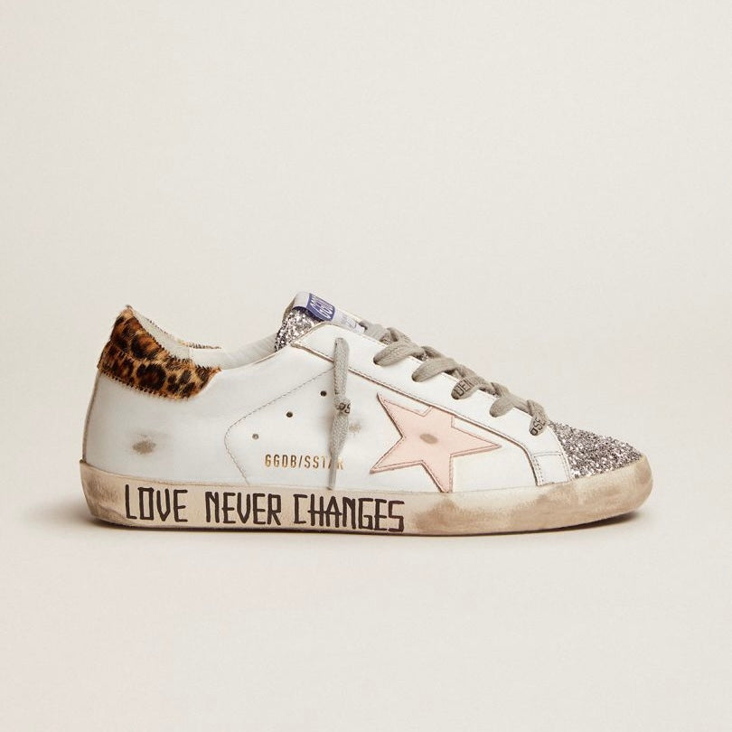 Golden Goose Lace-up flat-bottomed casual round-toed board (Women's)